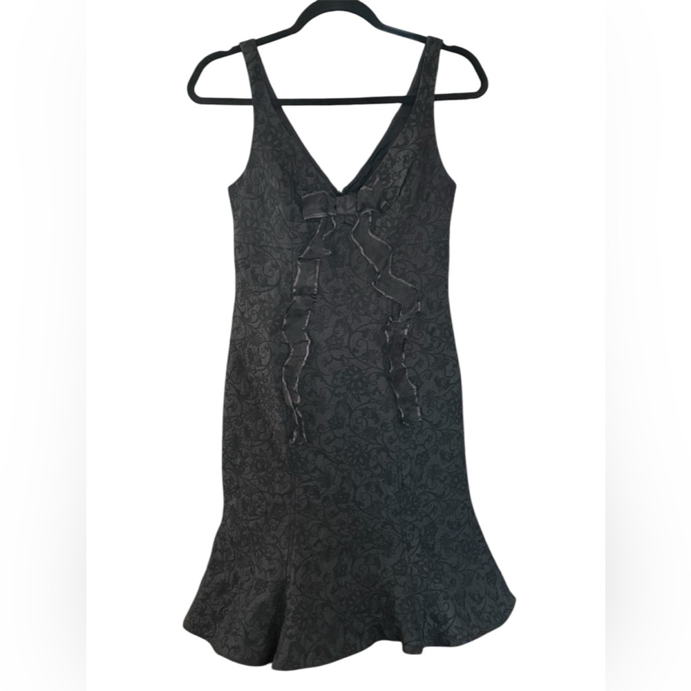 Teri Jon Ricki Freeman Size Small Black Mermaid Cocktail Lace Dress